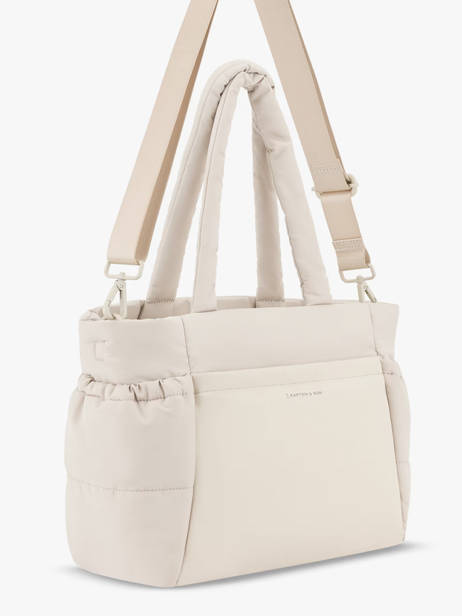 Schoudertas A4 Formaat Bags Gerecycleerd Polyester Kapten and son Beige bags M ander zicht 3