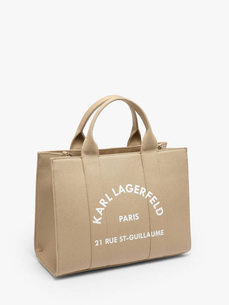 Handtas Rsg Katoen Karl lagerfeld Beige rsg A1W50010 ander zicht 2