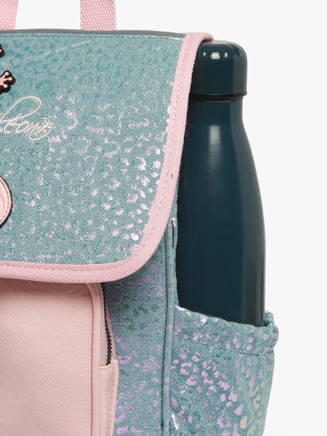 Rugzak 1 Compartiment Cameleon Blauw vintage fantasy PBVGSD30 ander zicht 5