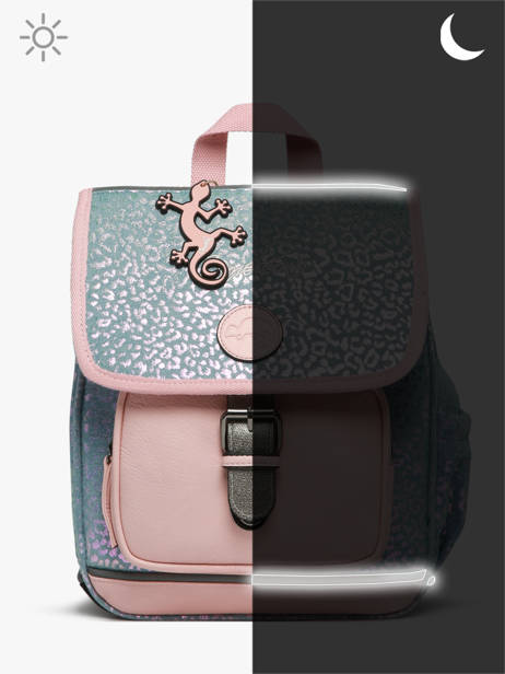 Rugzak 1 Compartiment Cameleon Blauw vintage fantasy PBVGSD30 ander zicht 8