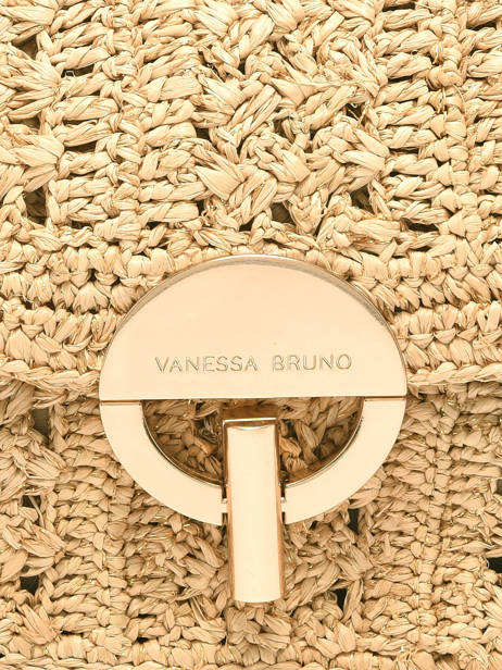 Crossbody Tas Moyen Moon Raffia Vanessa bruno Beige moon raphia 91V40533 ander zicht 2