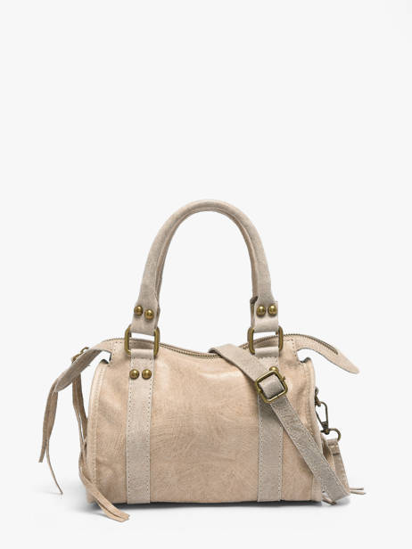 Handtas Spazzolato Leder Milano Beige spazzolato SP24093 ander zicht 3