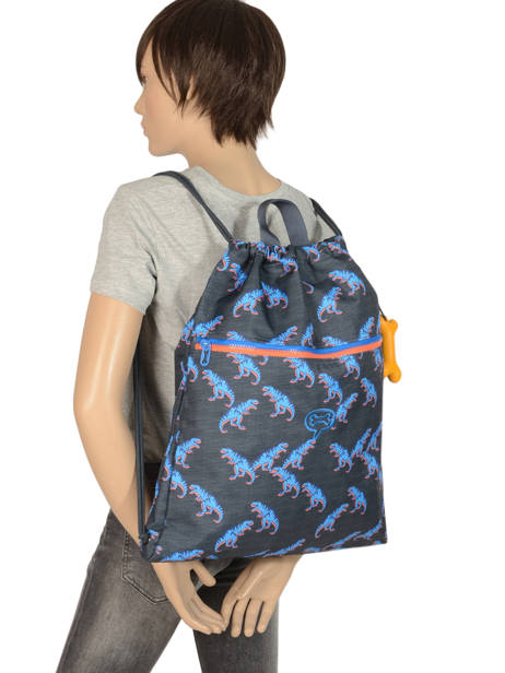 Sporttas Hazel Boys Stones and bones Blauw boys HAZEL-B ander zicht 2