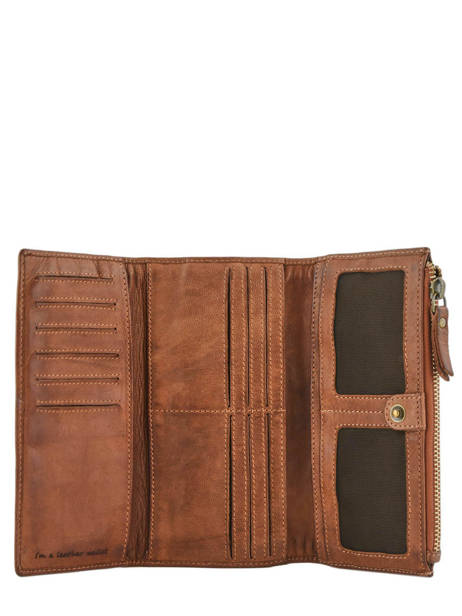 Portefeuille Heritage Leder Biba Bruin heritage POR4L ander zicht 1
