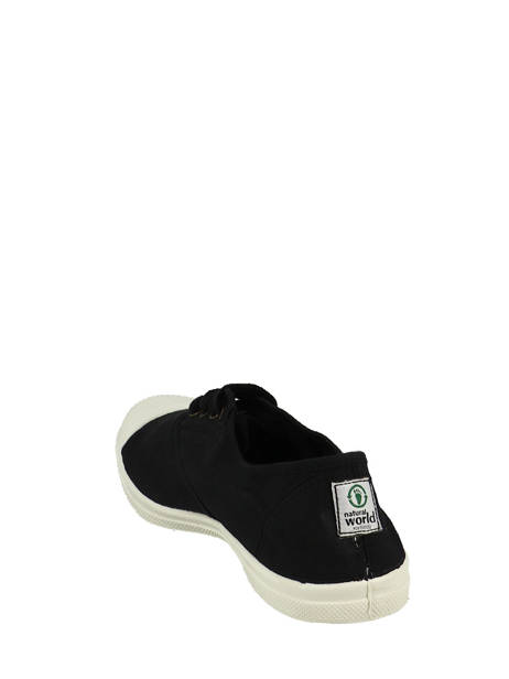 Low-top Sneakers Natural world Zwart women 102 ander zicht 3