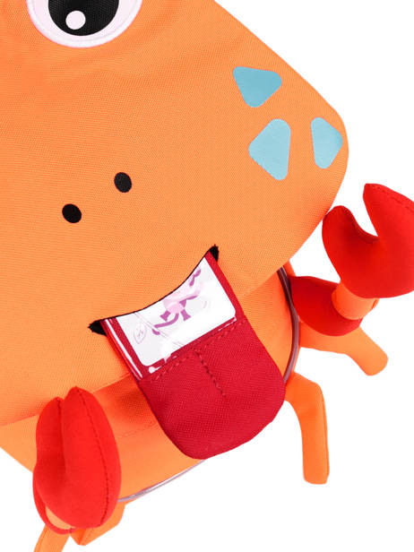 Rugzak 1 Compartiment Affenzahn Oranje small friends NES1 ander zicht 3