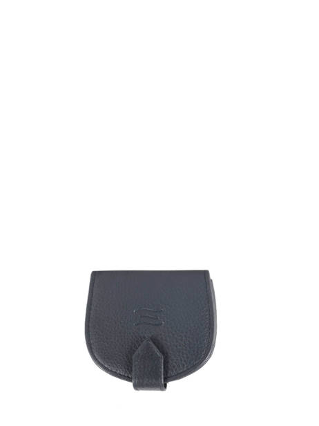 Portemonnee Caviar Leder Crinkles Blauw caviar 14039 ander zicht 2