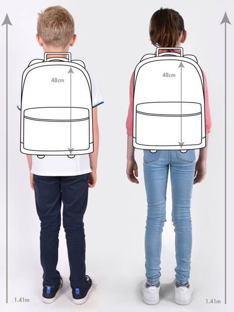 Rugzak Op Wieltjes Sari 2 Compartimenten Kipling Blauw back to school 16310 ander zicht 1