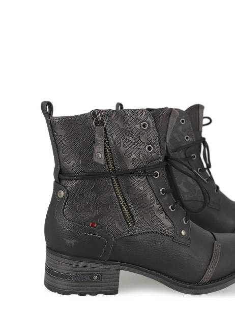 Enkellaarsjes Mustang Zwart women 1229508 ander zicht 2