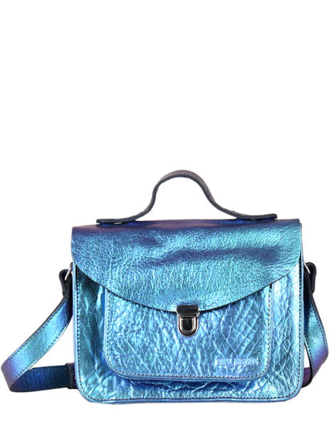 Cross Body Tas Mlle George Scarabee Leder Paul marius Blauw scarabee GEORGSCA