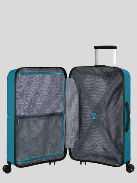 Harde Reiskoffer Airconic American tourister Blauw airconic 88G002 ander zicht 2