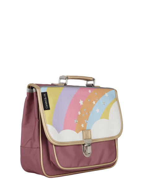 Boekentas 1 Compartiment Caramel et cie Roze boheme FI ander zicht 2