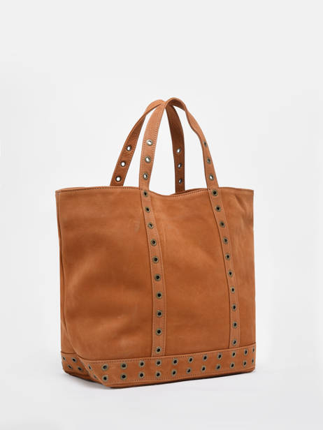 Handtas Cabas Cuir Leder Vanessa bruno Roze cabas cuir 22V40413 ander zicht 2