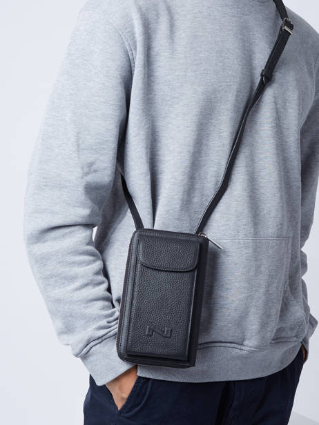 Telefoonetui Pocket Leder Nathan baume Zwart n city 3 ander zicht 1
