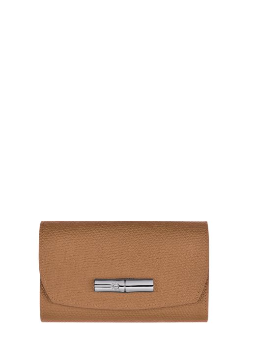 Longchamp Roseau Portefeuille Bruin