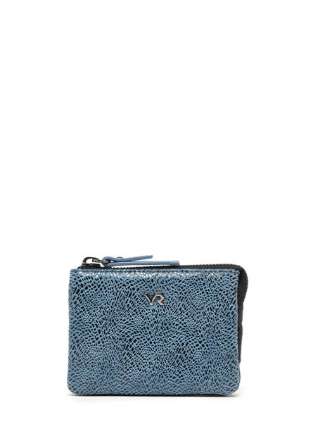Portefeuille FoulonnÃ© Leder Yves renard Blauw foulonne 29460