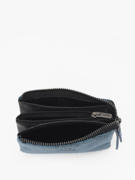Portefeuille FoulonnÃ© Leder Yves renard Blauw foulonne 29460 ander zicht 1