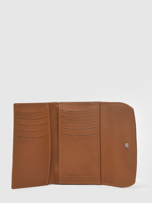 Longchamp Roseau Portefeuille Bruin
