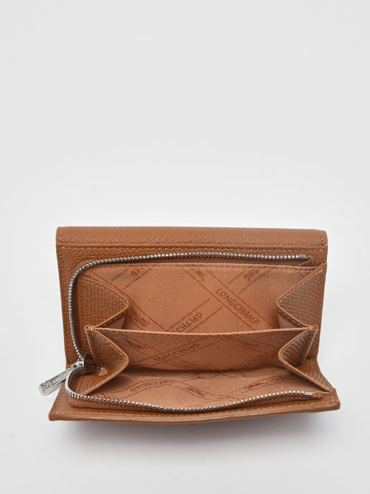Longchamp Roseau Portefeuille Bruin