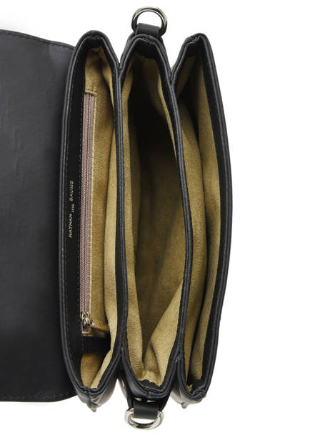 Cross Body Tas Sagan Leder Nathan baume Zwart ines 2 ander zicht 3