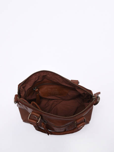 Cross Body Tas Cow Leder Basilic pepper Bruin cow BCOW57 ander zicht 3