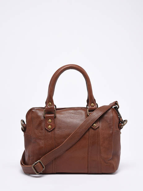 Cross Body Tas Cow Leder Basilic pepper Bruin cow BCOW57 ander zicht 4