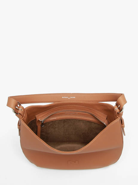 Schoudertas Rumba Leder Nathan baume Bruin nathan 53 ander zicht 3